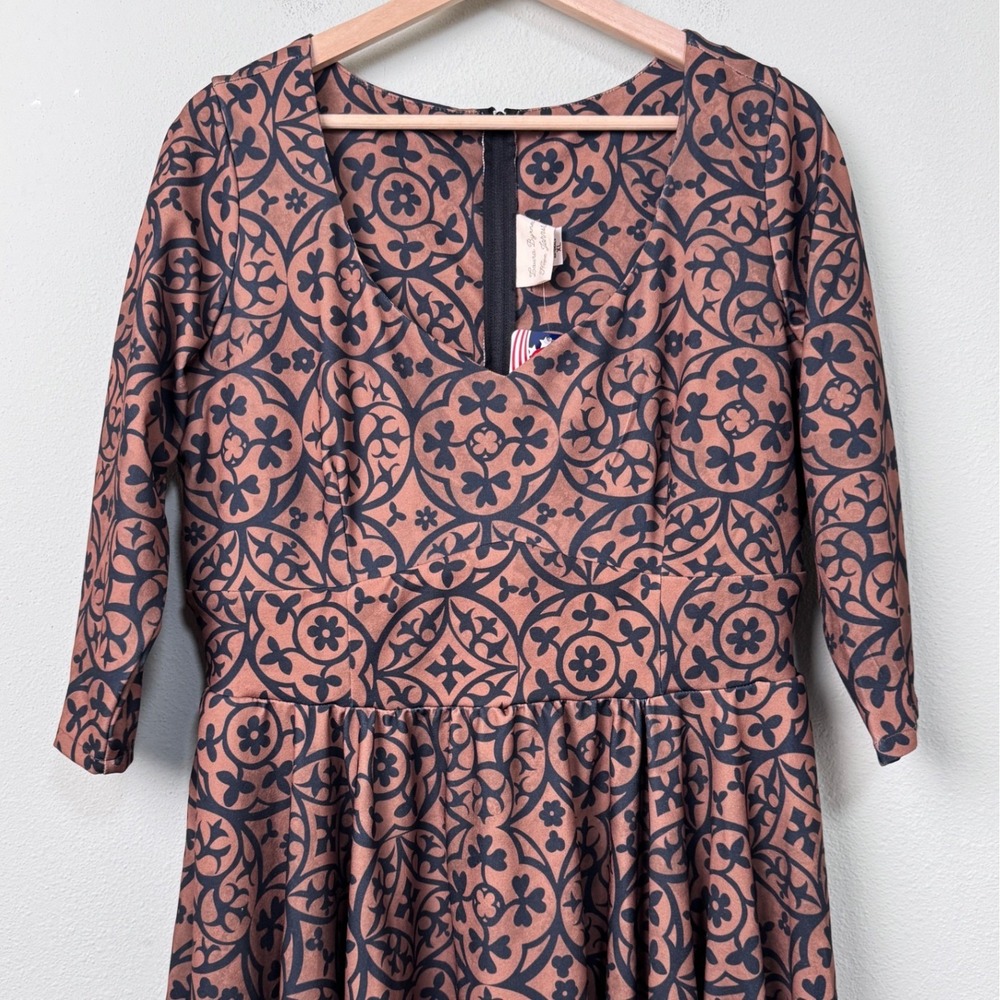 Pinup Girl Clothing Laura Byrnes Hope Johnstun Dress Priscilla Swing Dress XL - Picture 6 of 13